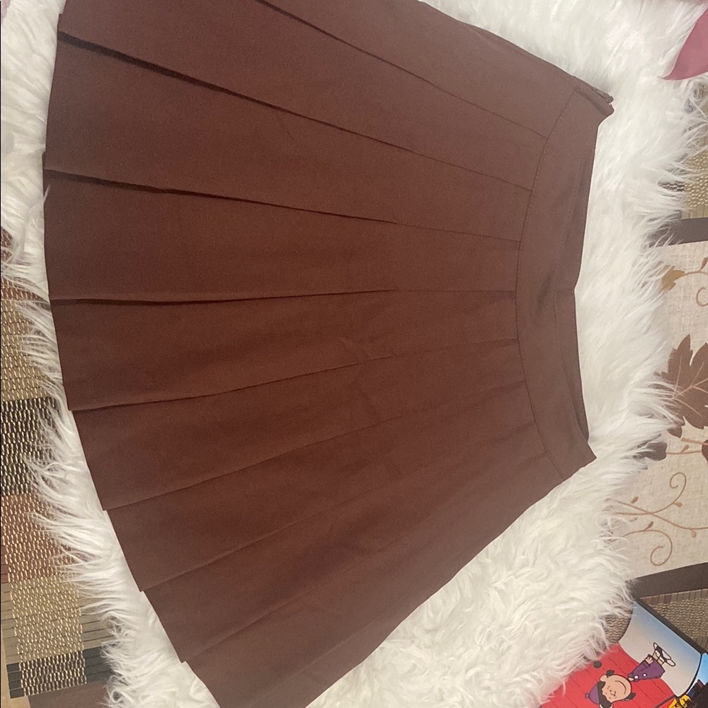 Love Tree Chocolate A-Line Skirt